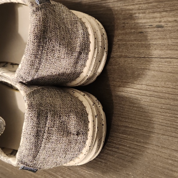 Hey Dude Wendy linen gray size 10 - Picture 3 of 7